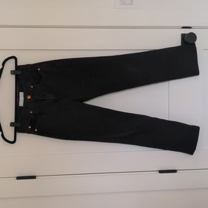 AYR yes yes yes black cropped jeans, size 28